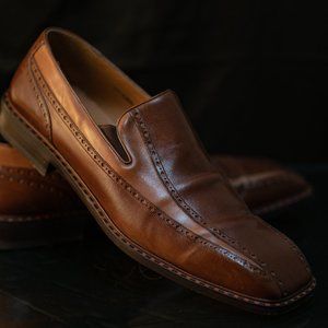 Men's Mezlan Gaeta loafers shoes Brown / Tan 14